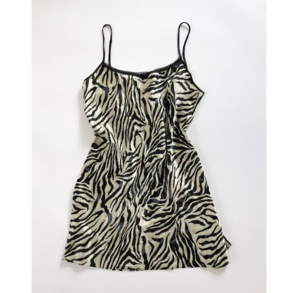 Animal Print Slip Dress
